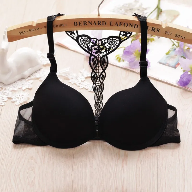 

Women's New Front Bras Soft Comfortable And Breathable Underwire Crop Top Bralette Seamless Beauty Back Bras Big Push Up