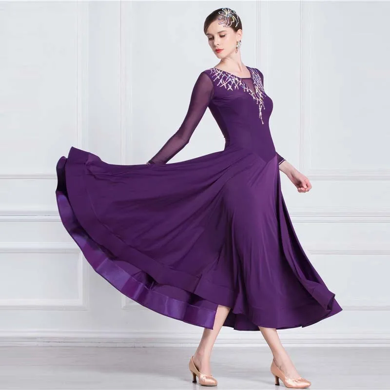M-18228 Women ballroom dance training dress women sexy salsa arabic dance dress standard for ballroom dancing for children