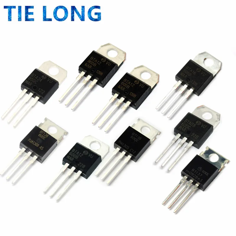 Reland Sun 10 Stück BTA16-800B Triacs – 800V, 16A, TO-220 Gehäuse, Für Elektronikprojekte Reland Sun 10 Stück BTA16-800B Triacs – 800V, 16A, TO-220 Gehäuse, Für Elektronikprojekte