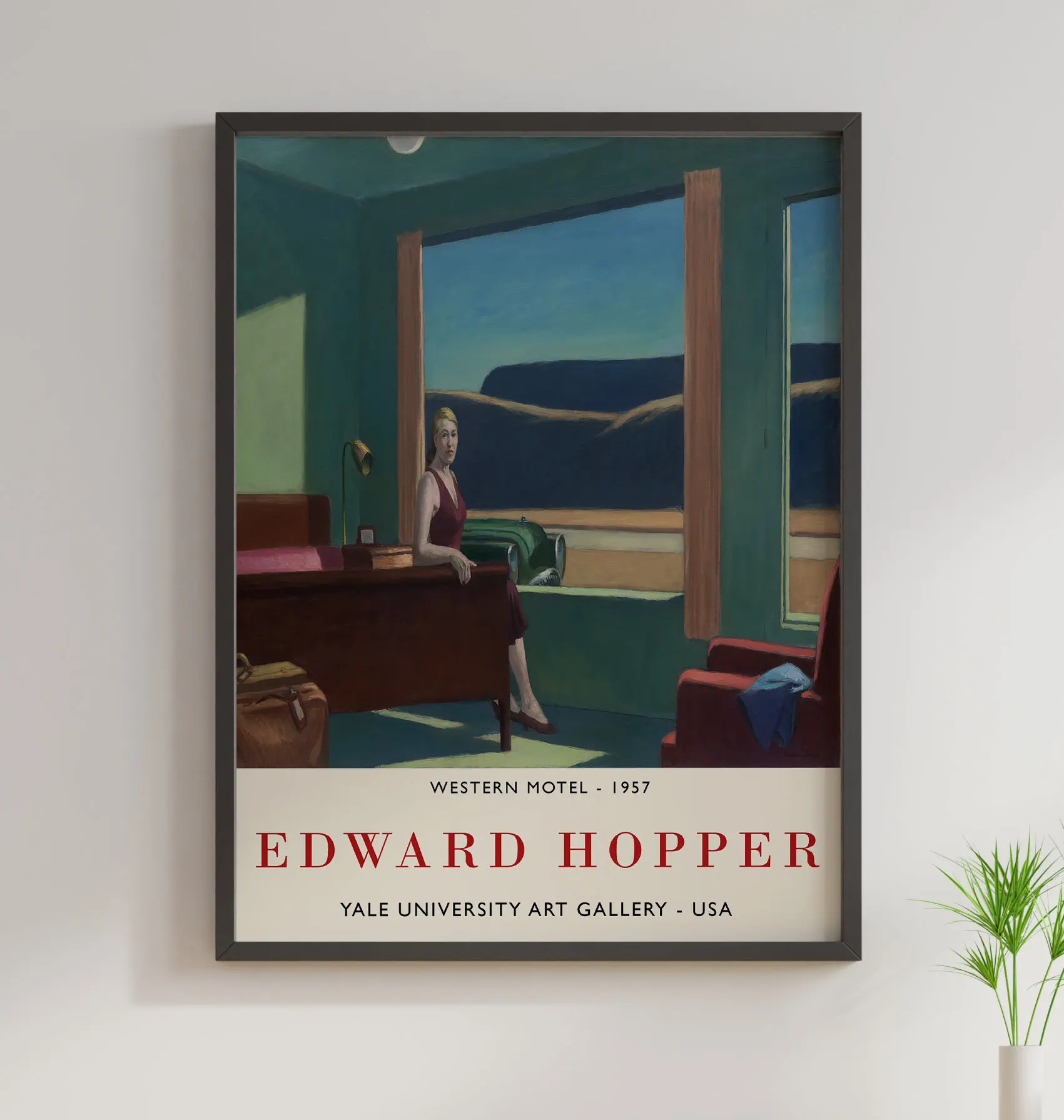 Edward Hopper Exhibition - Quality Print - Western Motel - Wall Decor - Poster Art Painting & Calligraphy - AliExpress