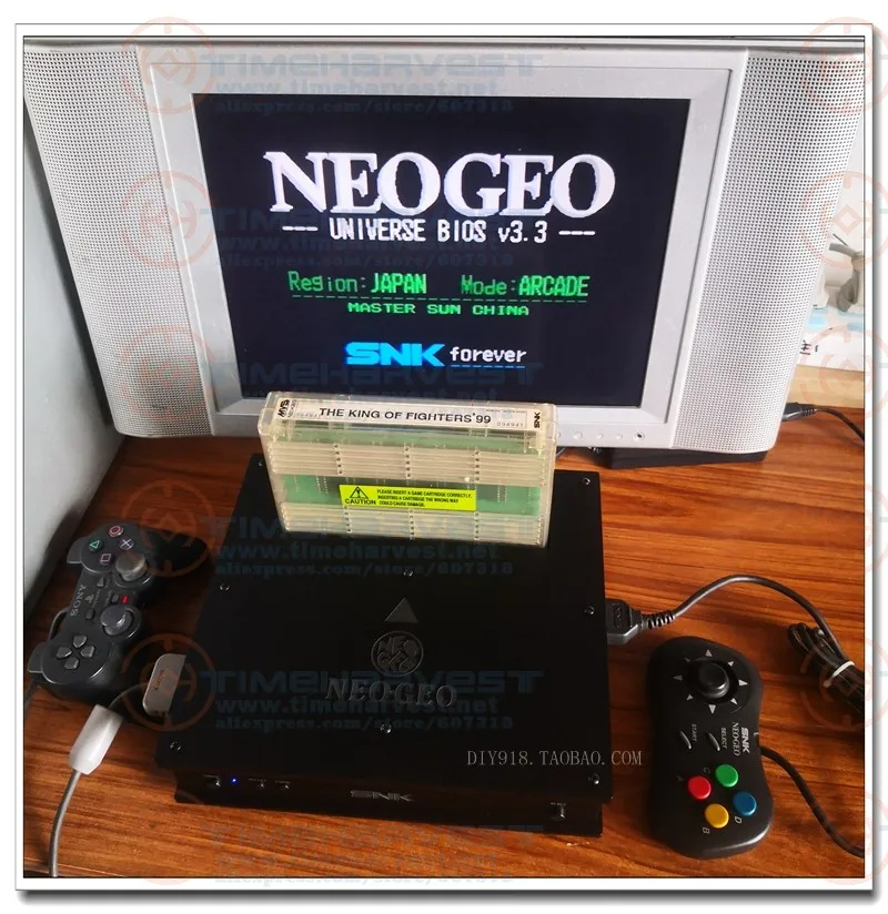 SODOM CD4枚セット CMVS BOX JAMMA CBOX Motherboard MVS -1B to DB 15P NEO GEO
