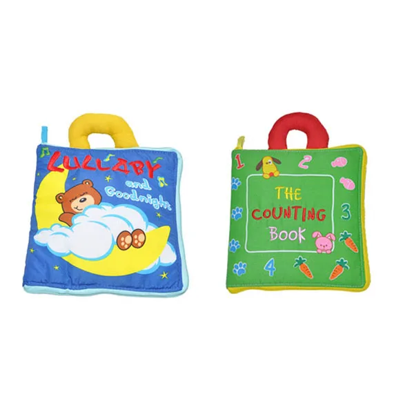 2 book set 3 Детская мягкая ткань, книги для мальчиков и девочек, шуршет, звук, Младенческая обучающая погремушка в коляску, игрушки для новорожденных детей 0-12 месяцев - Цвет: 2 book set 3