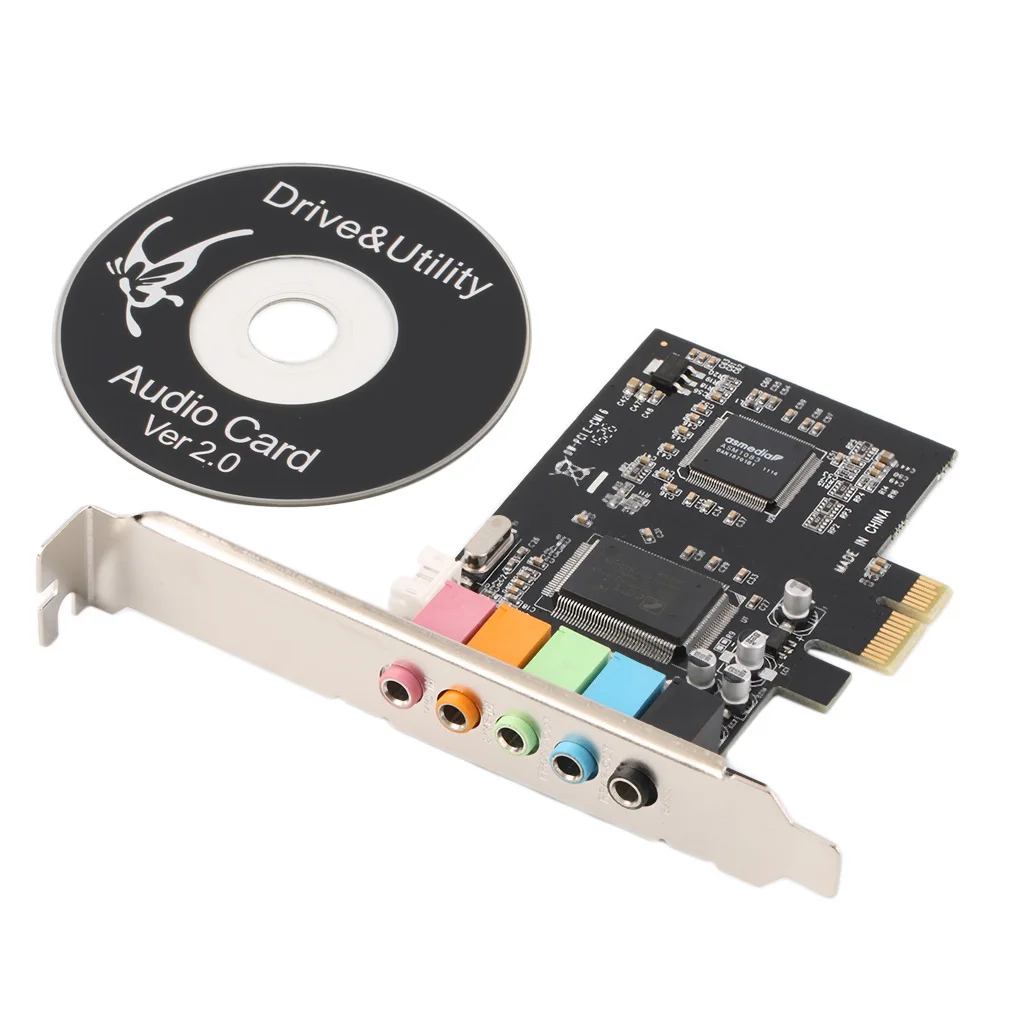 Новые PCI Express x1 PCI-E 5.1ch CMI8738 Чипсет аудио цифровая звуковая карта