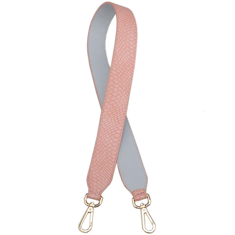 NO.3Snake Pink Сумка однотонная искусственная кожа длина ремня 90 см не регулируемая женская сумка на плечо сменная сумка с диагональным декоративным ремешком - Цвет: NO.3Snake Pink