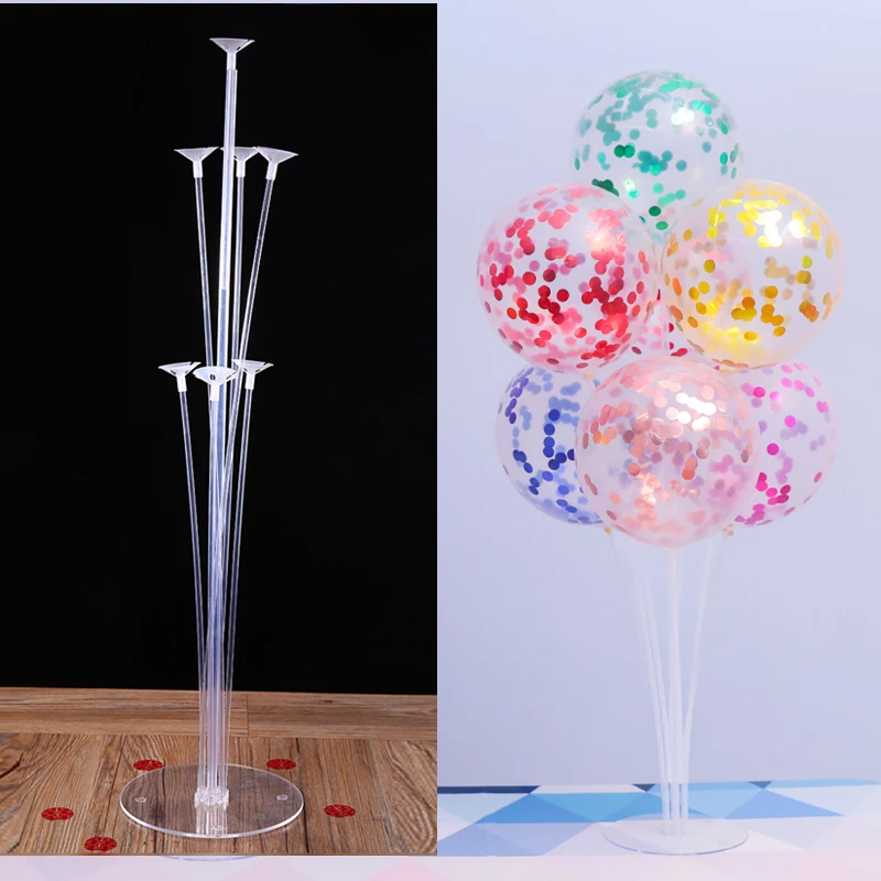1set para Feliz cumpleaños globo aire bolas Stick soporte arco globo decoración fiesta de cumpleaños chico adulto Ballon titular boda bebé ducha