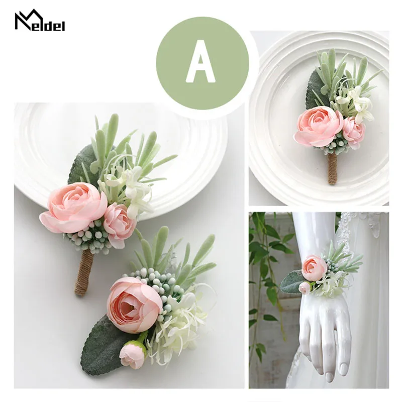 wedding accessories wrist corsage bracelet  boutonniere  (10)