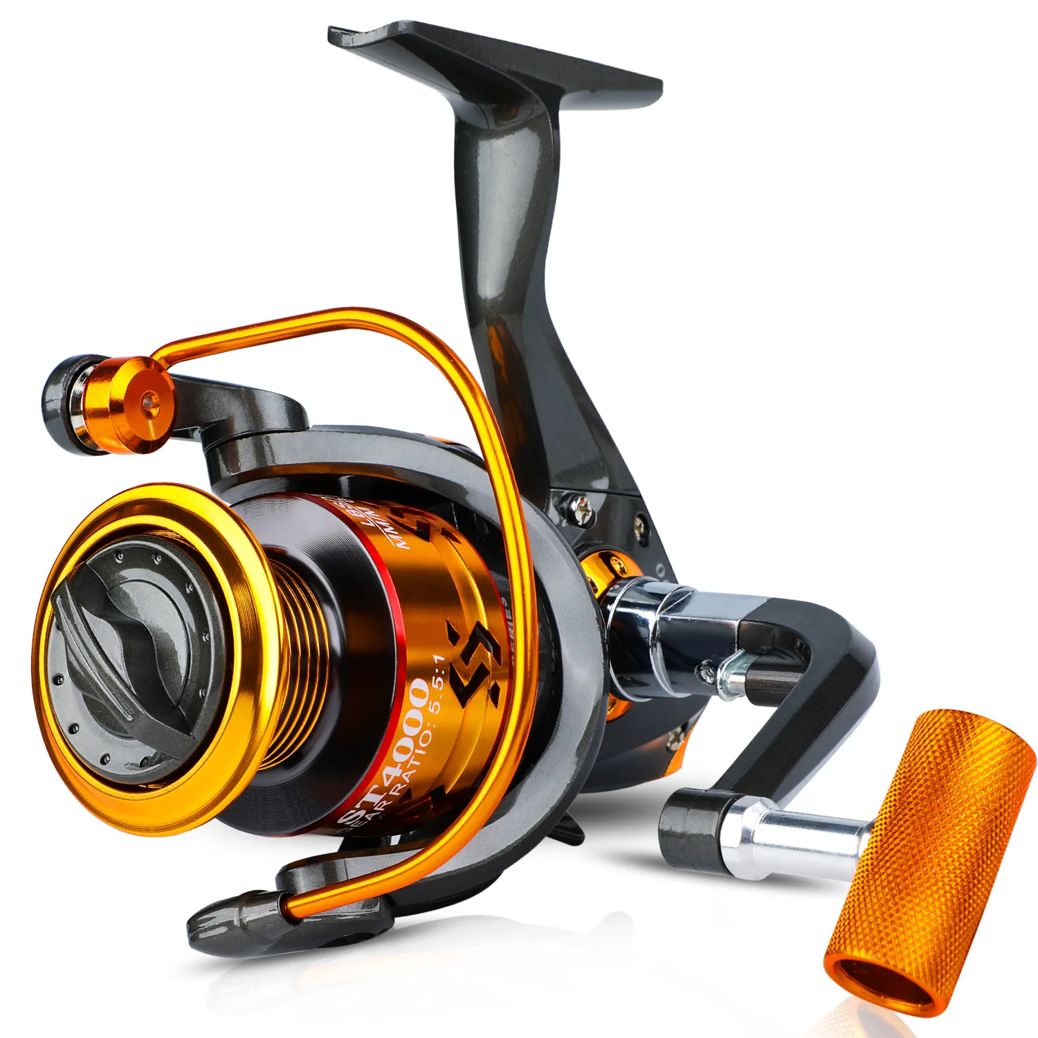 Sougayilang 12BB Spinning Fishing Reel Gearing Silent Drive Coil Whee