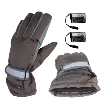 

Khaki Men Women Hand Back Heating Electric Gloves Charging Warm Heating Gloves Waterproof Windproof 4 Hours Fever