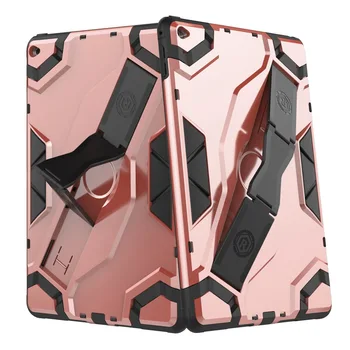 

For Apple iPad Air 2 Case A1566 A1567 Protective Case For AppleShockproof Armor TPU+PC Portable Hand Strap Stand Tablet Cover