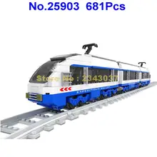 Ausini 25903 681 шт городская транспортировка поездом строительный блок игрушка