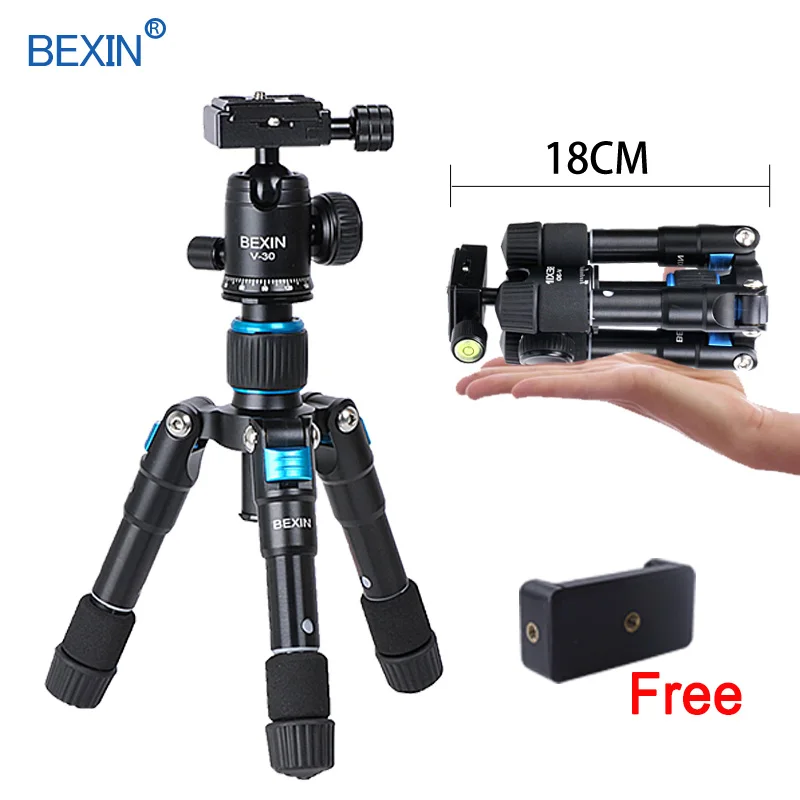  BEXIN flexible desktop Smartphone tabletop phone photography pocket tripod stand Portable Compact M