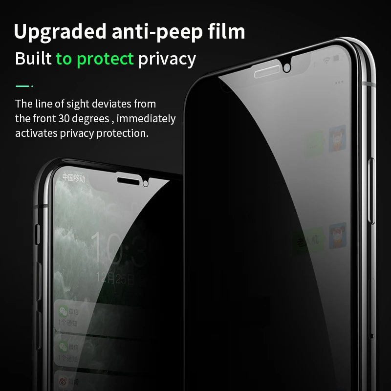 HOCO Защита экрана для защиты конфиденциальности iPhone 11 Pro X Xs Max XR защита от