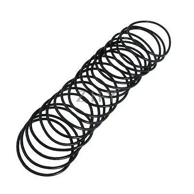 

20 Pcs 70mm Outside Dia 3.1mm Thick Filter Rubber O Ring Seal Black