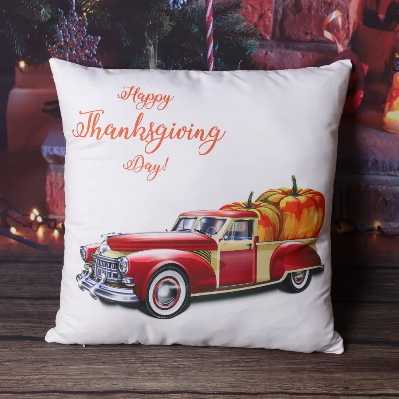 Забавный чехол для подушки с акварельным рисунком для осени, урожая, Дня благодарения, домашний декоративный чехол для автомобиля, дивана, Хэллоуина, чехол для подушки