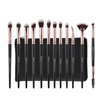 

Zoreya 12pcs Pro Eye Makeup Brushes Set Rose Gold Make Up Brush Eyeshadow Blending Cosmetics Tool