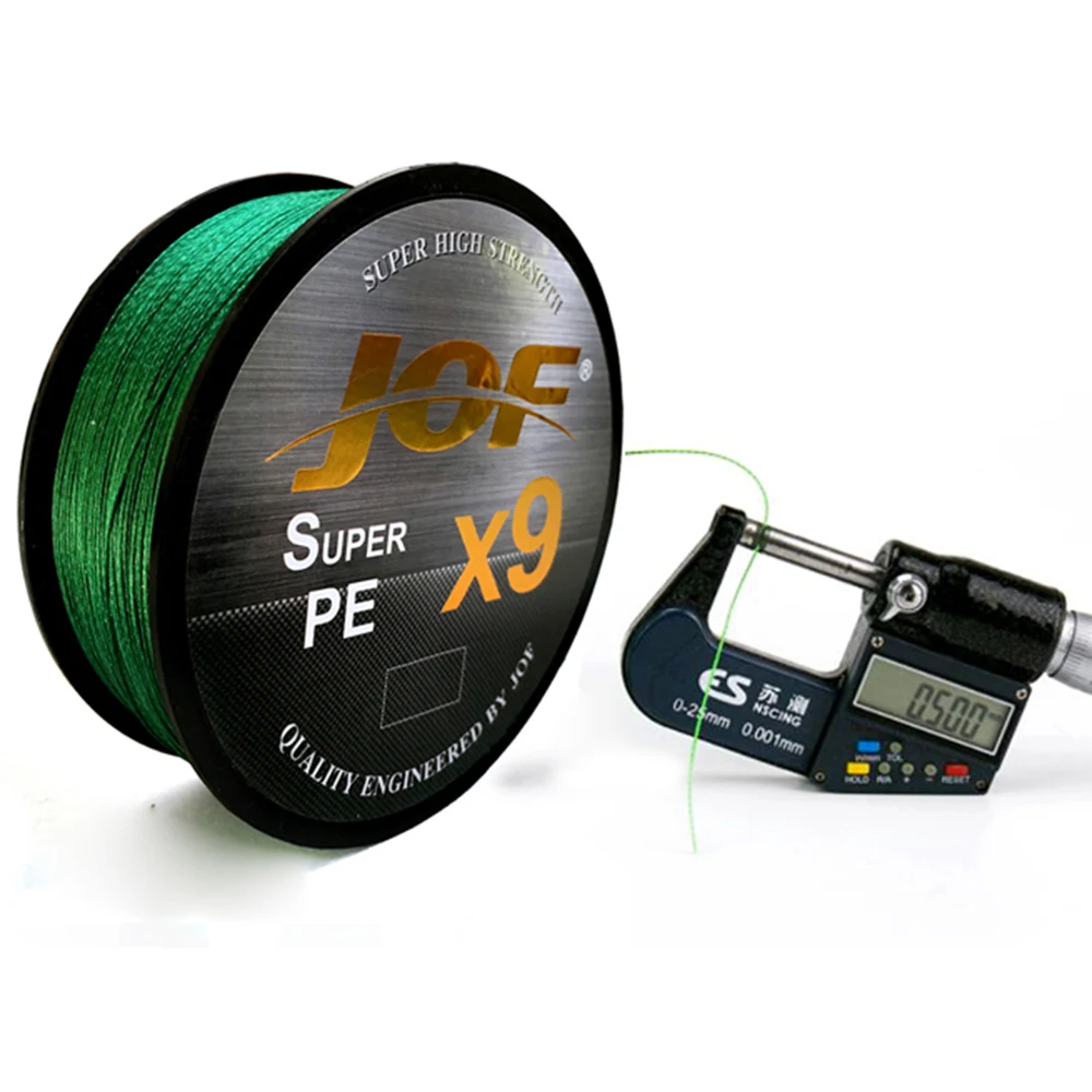 JOF 9 Weaves Fishing Line 500M 300M 100M 9 Strands Braided Fishing Line Multifilament PE Line 20 24 35 40 50 65 80LB JOF 9 Weaves Fishing Line 500M 300M 100M 9 Strands Braided Fishing Line Multifilament PE Line 20 24 35 40 50 65 80LB