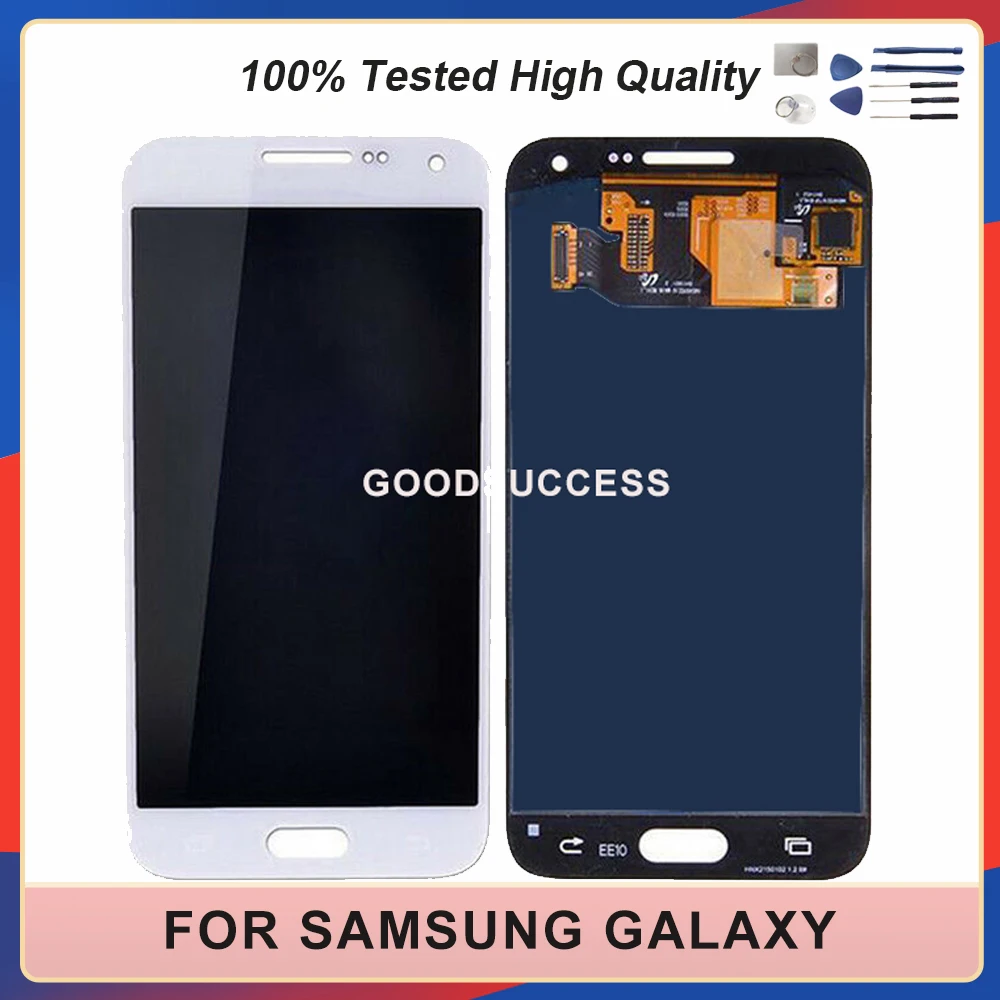 ЖК-дисплей AMOLED для Samsung Galaxy E5 E500 E500F E500H E500M сенсорная панель дигитайзер в сборе