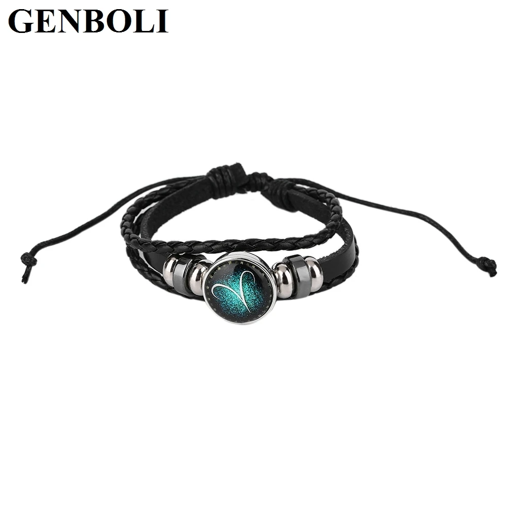 

Fashion 12 Astronomy Adjustable Length Bracelet For Men Women Different Patterns Rope Chain Bracelets Fashion Jewelry