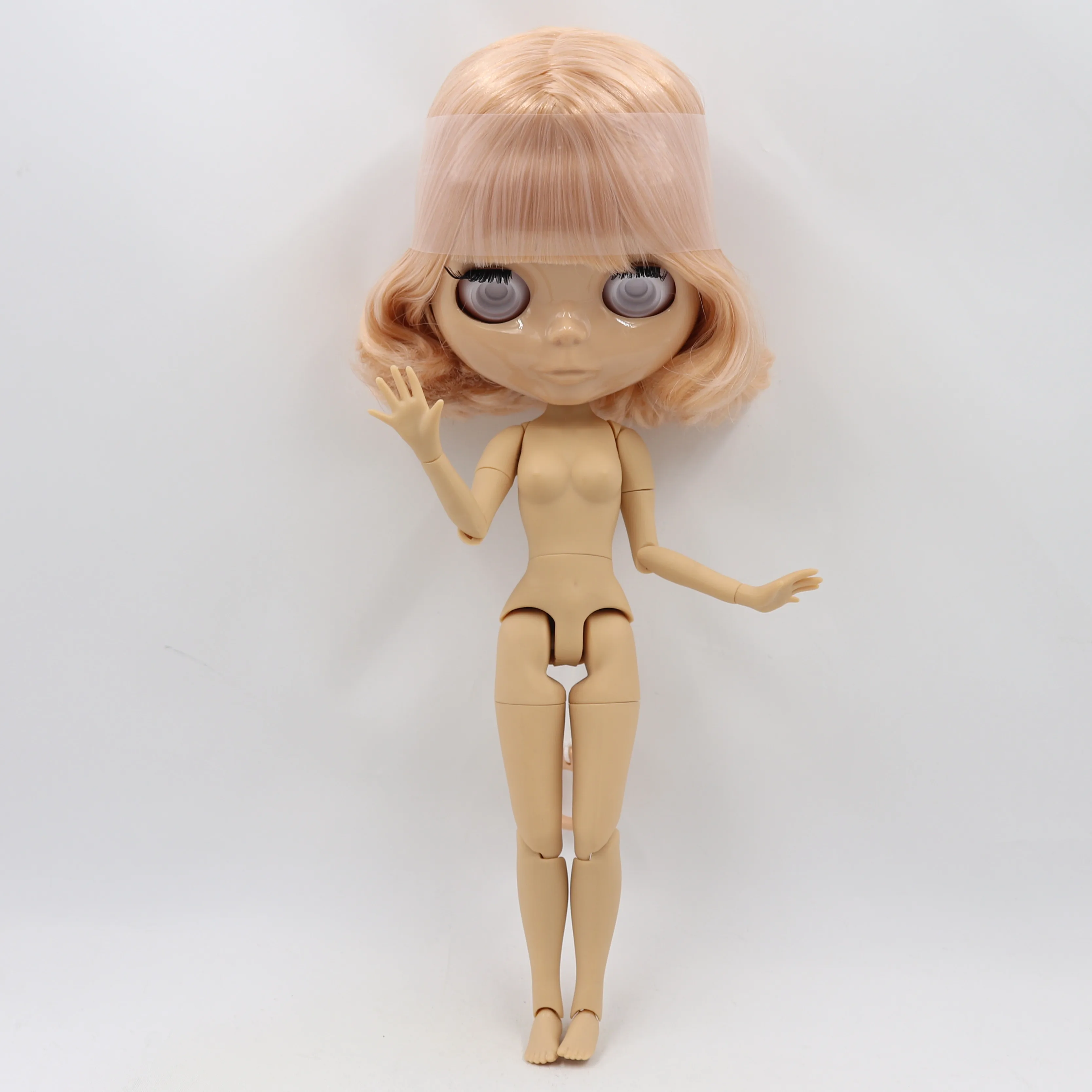ICY DBS BJD Обнаженная кукла Blyth 1/6 шарнирное тело белые смешанные оранжевые волосы без век резные губы индивидуальные лицо шарнир тела - Цвет: body