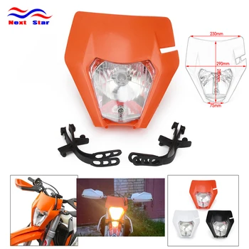 

Motorcycle S2 Head Light Headlight Headlamp Lamp For KTM EXC XCF SX SXF XC XCF SMR CR YZF DRZ Supermoto 125 150 250 350 450 530