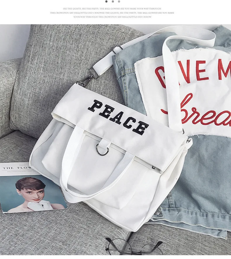 Manufacturers Wholesale New Style Korean-style Canvas Backpack Women's Multi-functional Schoolbag Fashion Shoulder Bag
