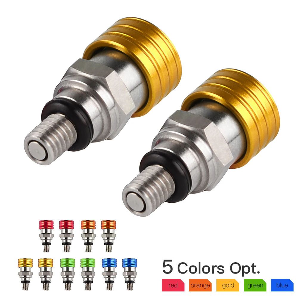 Рельсовый клапан Воздушной вилки M5x0.8 для Suzuki RM65 RM85 RM125 RM250 RMX250 RMX450Z RMZ250 RMZ450 DRZ250 DRZ400