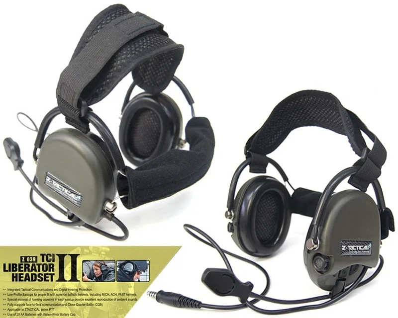 Fone de Ouvido Fones de Ouvido Fones de Ouvido com Cancelamento de Ruído da Aviação Tactical Softair Liberator ii Neckband com Cancelamento de Ruído da Aviação Piloto Militar Airsoft Z039 z Tci 13 De Ouvido Com Cancelamento de Ruído Da