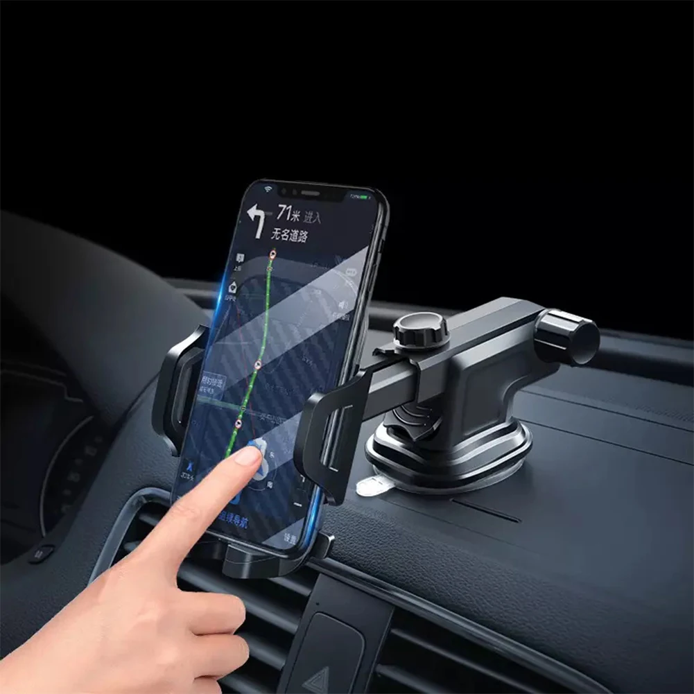 ABS пластик, вращающийся на 360 градусов Автомобильный держатель для телефона, крепление на лобовое стекло, кронштейн для телефона, подставка для IPhone Xiami, samsung, gps