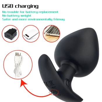 Anal Vibrator for Men Prostate Massager Wireless Remote Control Dildo Butt Plug Vibrator For Adult Masturbators Anal Sex Toys 5