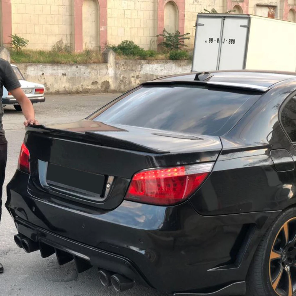 Для E60 M5 автомобильный спойлер заднего багажника крыла для BMW 5 серии 2004 2009