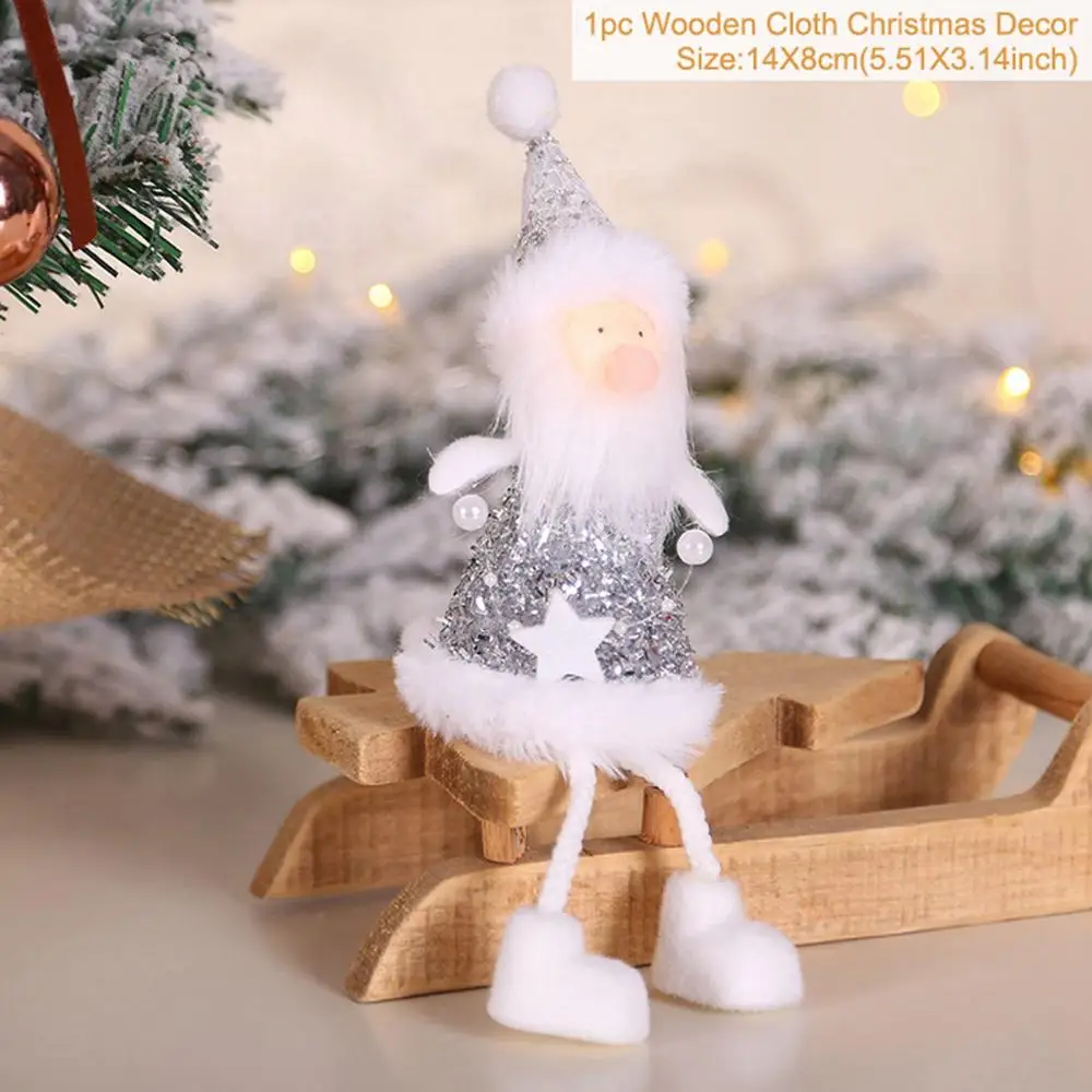 HUIRAN, веселая Рождественская Кукла-ангел, украшения для рождественской елки, украшения для дома, Рождественский кулон, подарки для детей на год - Цвет: Christmas Doll 06