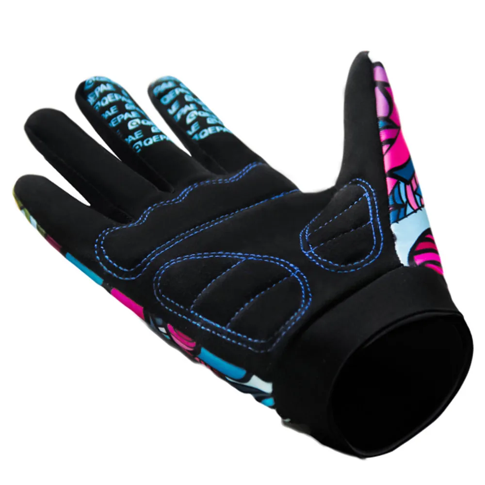 Мужские велосипедные многоцветные перчатки на весь палец, мужские байкерские гоночные ветрозащитные спортивные мужские Противоскользящие горизонтальные перчатки gant hiver homme