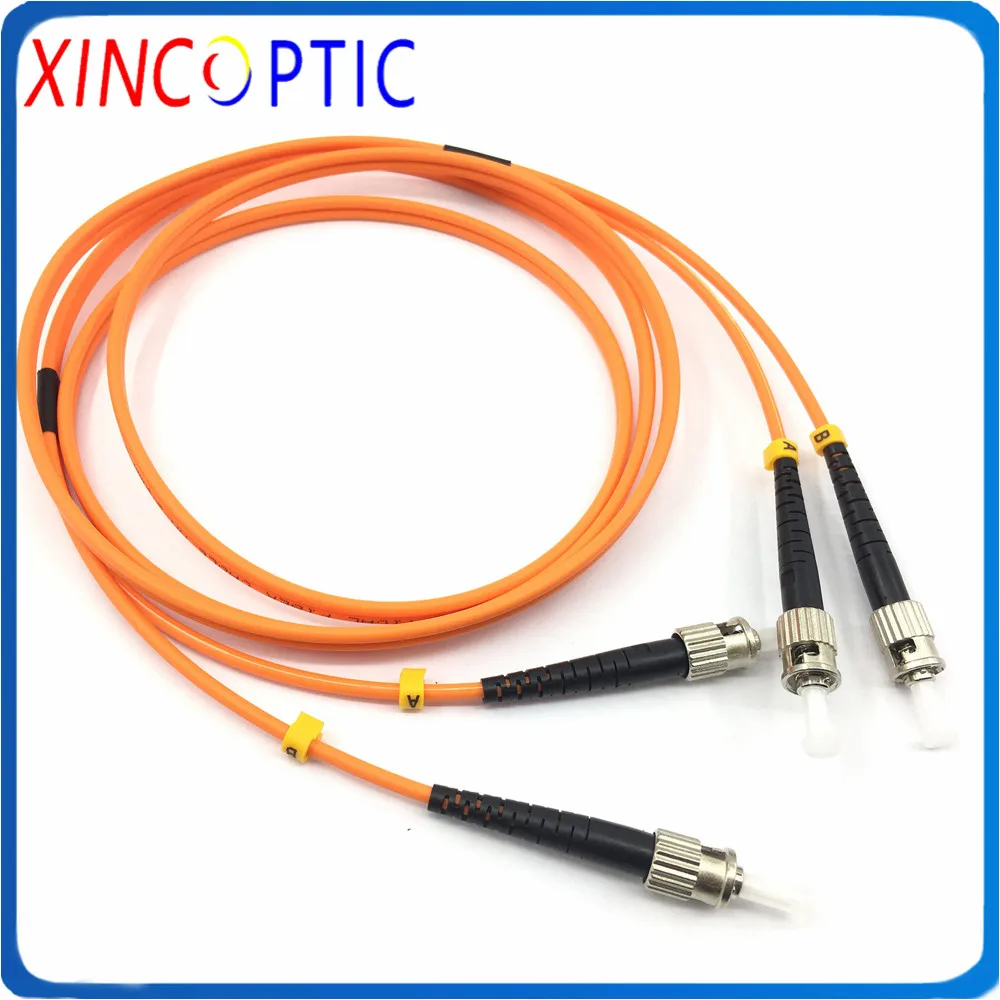 

10Pcs MM 50/125 62.5/125 OM1 OM2 Duplex,3.0mm,5M,LSZH,ST/SC/FC/LCUPC 2C/2F Dual Fiber Optic Patch Cord Cable Jumper Connector