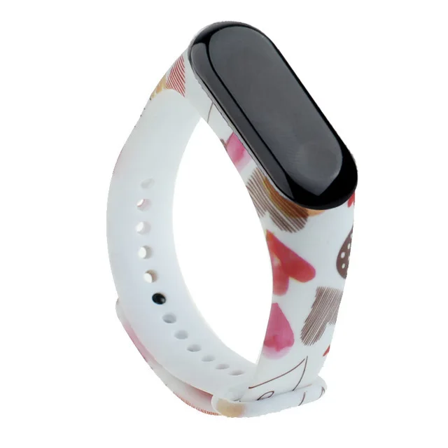Graffiti style Strap For XiaoMi Mi Band 3 4 5 6 Silicone Wrist Strap For XiaoMi MiBand 6 sports strap for mi band 5 3 4 bracelet C10