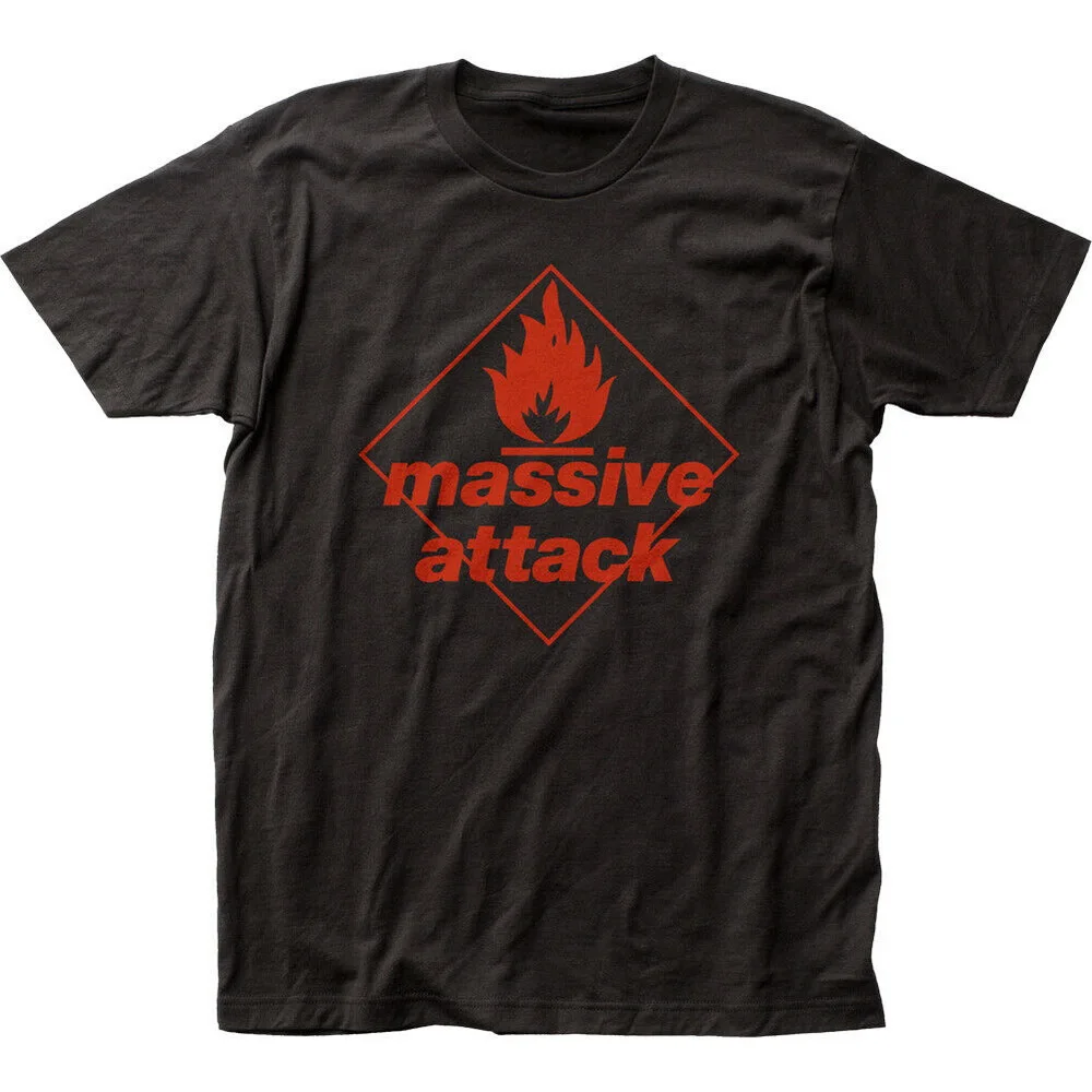 

Massive Attack Blue Lines Fitted T-Shirt Cotton Free Shipping Tops Tee Shirt