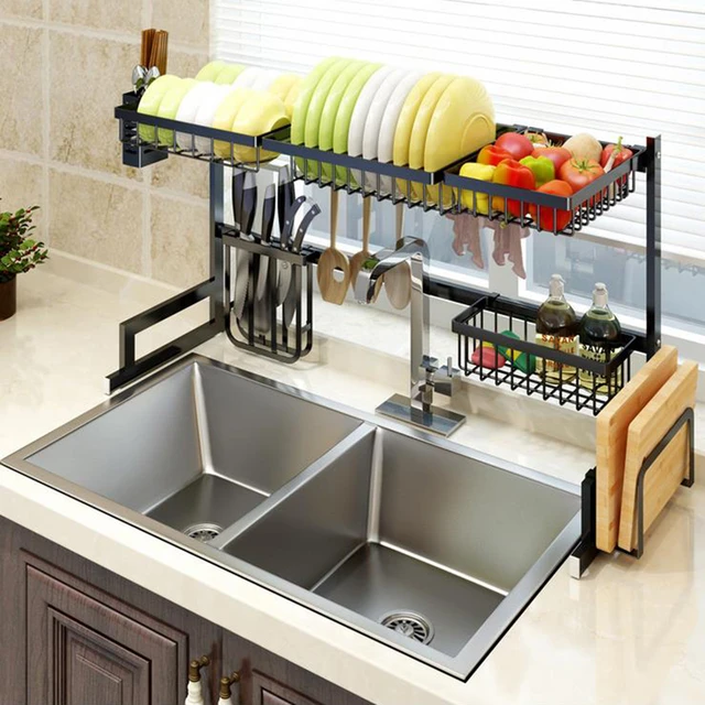 2023 Year New AOLIVIYA Kitchen Dish Storage Rack Countertop Wall Hanging  Drying Bowl Drain Rack Tableware Organizer Set - AliExpress