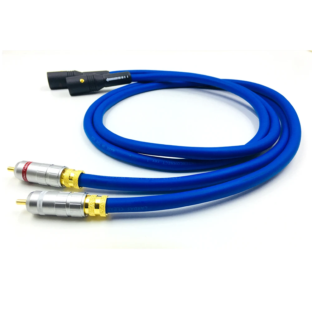

Hifi 2RCA Male to Dual XLR Female Audio Cable Cardas Audio Amplifier DVD player RCA to XLR interconnect cable