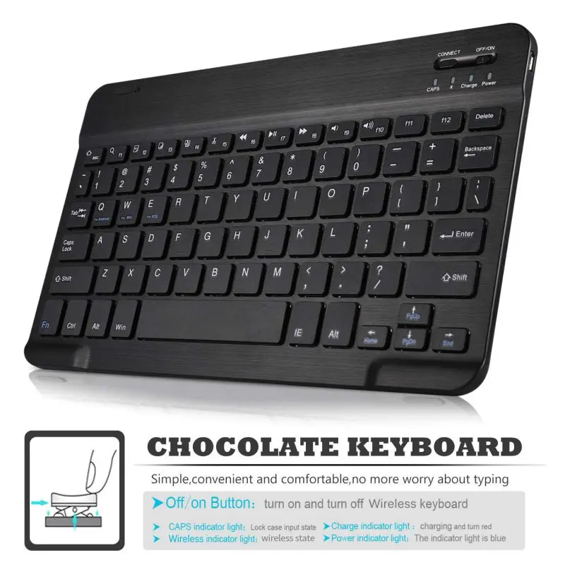2020 New Leather Keyboard Case with Bluetooth Keyboard for Samsung