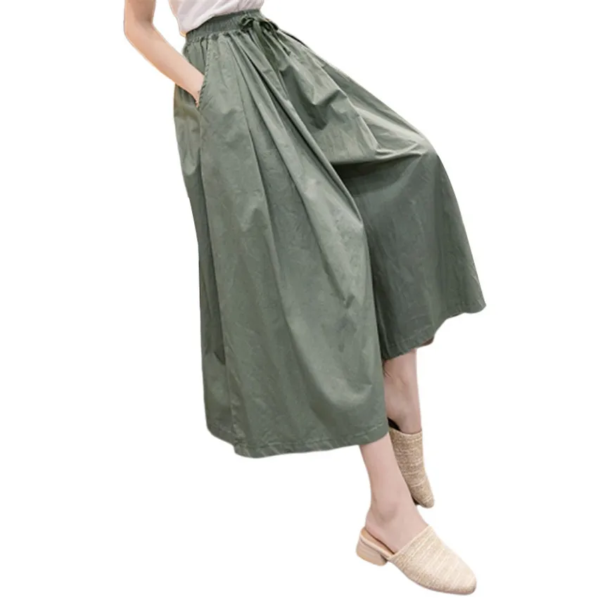 Gowyimmes20SummerBigSizeSXLWomenSkirtPantsCasualWideLeg