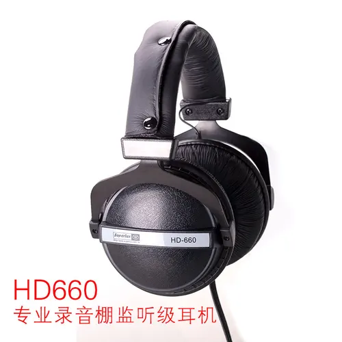 Buy Superlux HD660 Studio Monitor Headphone Dynamic Monitoring Hifi Headphone Recording Headset Stereo DJ earphone HP-660