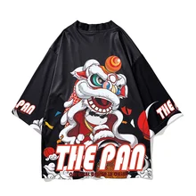 Кимоно кардиган мужской японская мода рубашка кимоно Каратэ костюм самурая юката хаори японский Харадзюку уличная одежда FF2447