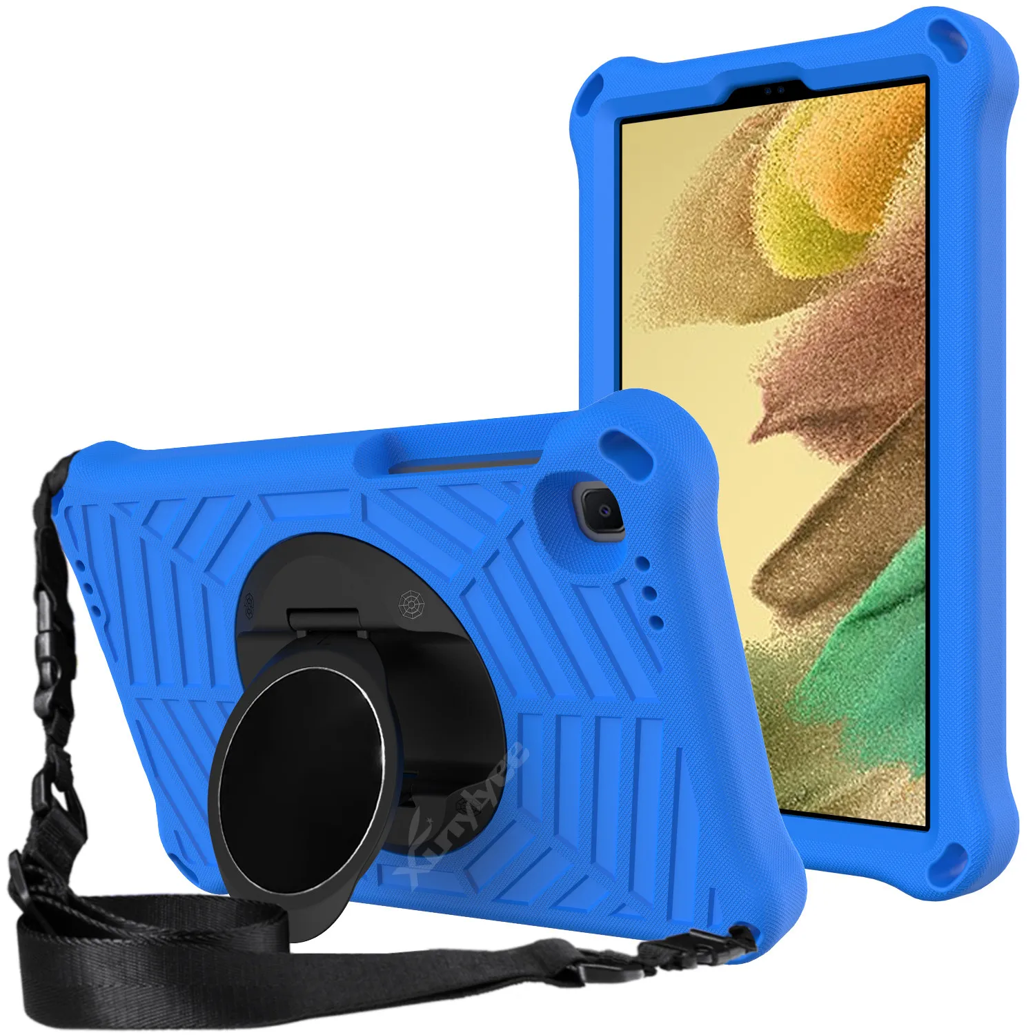 Kids Safe EVA Tablet Case For Samsung Galaxy Tab A7 Lite 8.7 2021 SM-T220 T225 Galaxy Tab A7 10.4 SM-T500 Shoulder Strap Cover