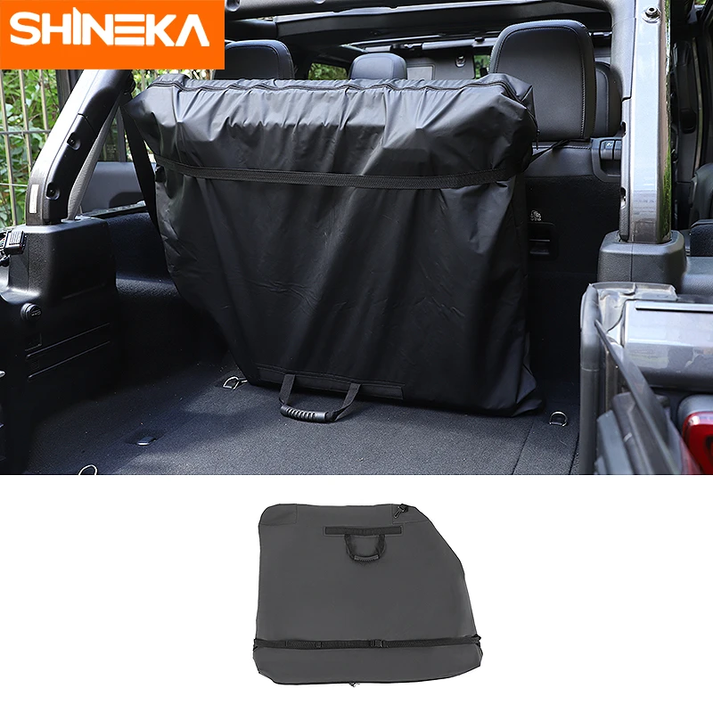 SHINEKA Stowing Tidying for Jeep Wrangler Car Trunk Luggage Travel Storage Bag Accessories for Jeep Wrangler JL JT JK 2007-2020