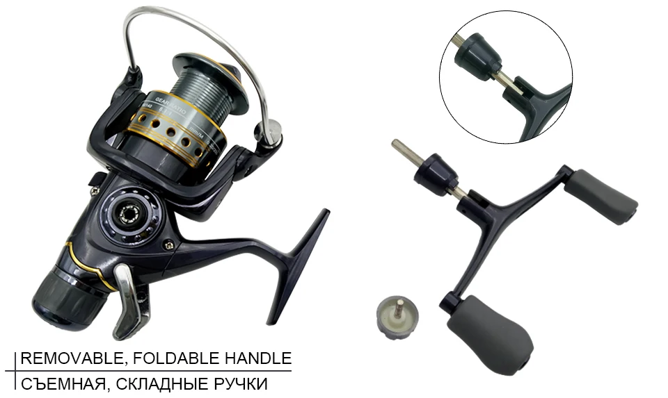 K8356 5.51 9+1BB Dual Brake Saltwater Fishing Reel Metal Spool Sea Boat Spinning Carp Fishing Reels With Extra Spool 3000-5000_05