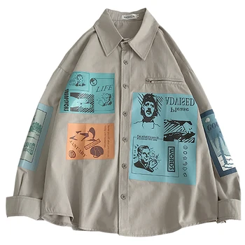 

Shirt Female Bf Design Coat Jacket Autumn Thin Section Versatile Ins Long Sleeve Blouse Harajuku Women Shirts Fashion 50cs