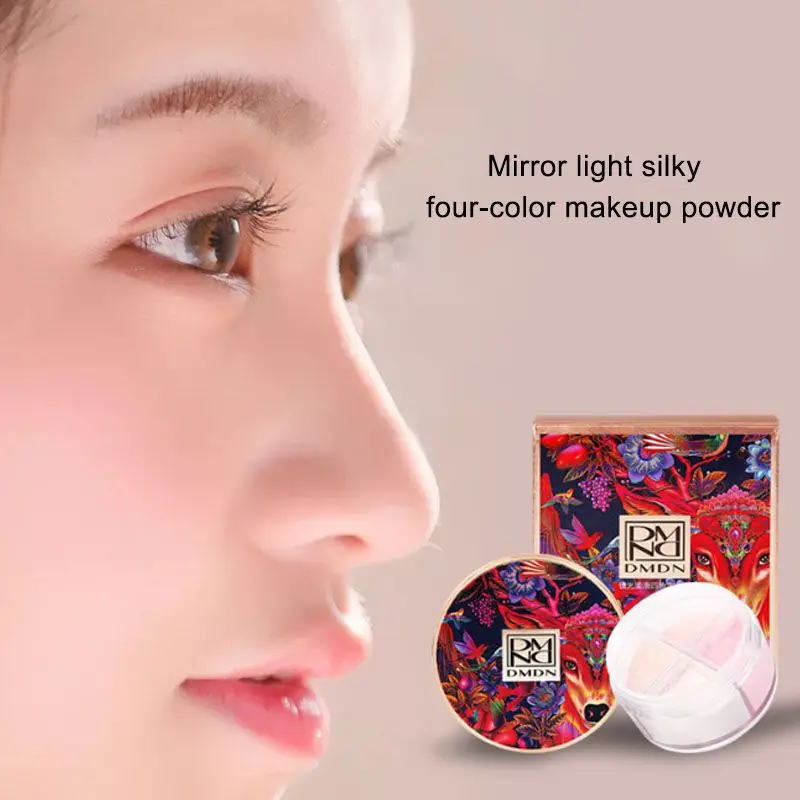 4-color Loose Powder Long Lasting Oil-control Hide Pores Even Skin Color Matte Setting Powder