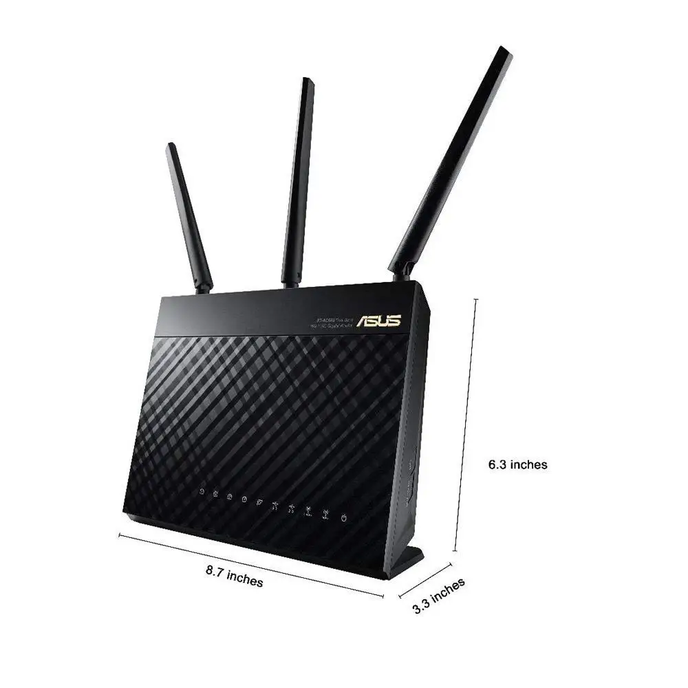ASUS RT-AC68U Whole Home Dual-Band AiMesh WI-FI Router Upgradable Merlin AC1900 1900 Mbps AiProtection Network Security by Trend