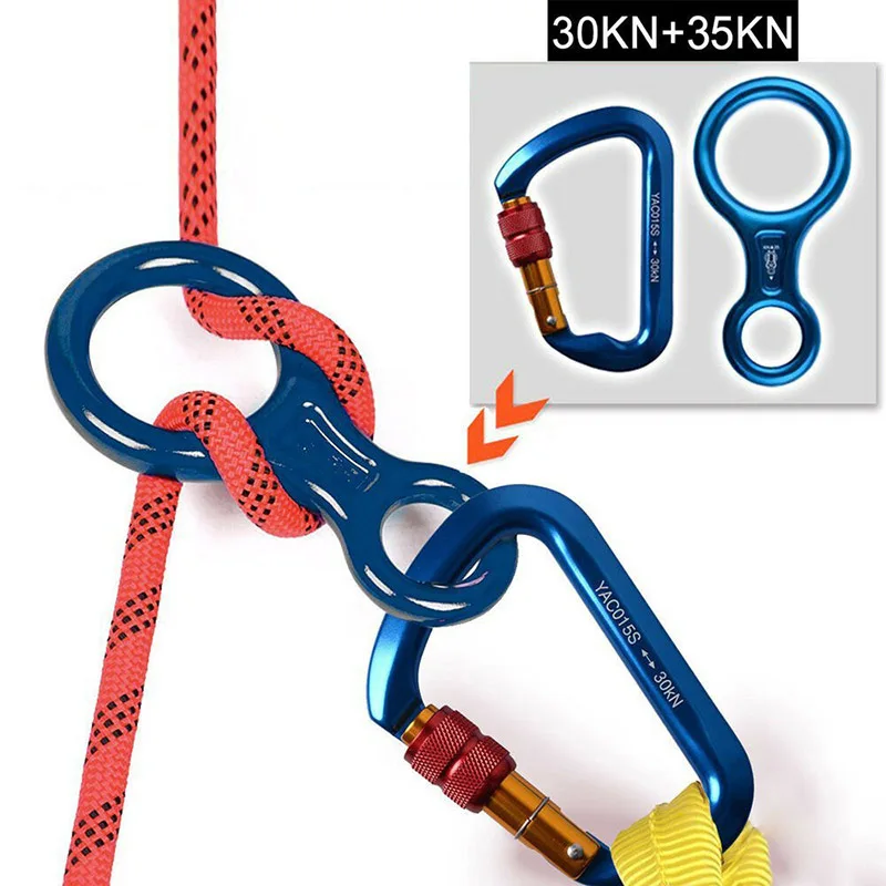Высококачественный открытый замок альпинистский карабин d-образный Крюк Пряжка отвертки спуск безопасности аксессуары инструмент