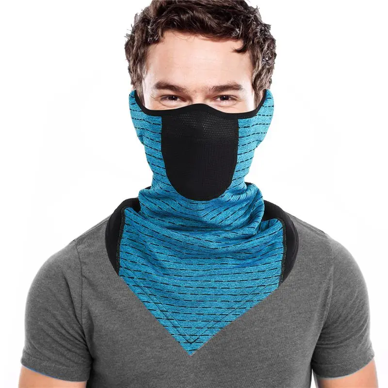 Флисовый теплый шарф унисекс воротник SetWindproof открытый холодный маска для верховой езды полотенце для лица осень и зима