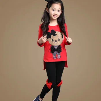 

Children's Wear Autumn Sports Set Spring Long Sleeved Coat+ Leisure Pants Baby Girl Clothes 3-10 Ages Teenage Girls Clothing